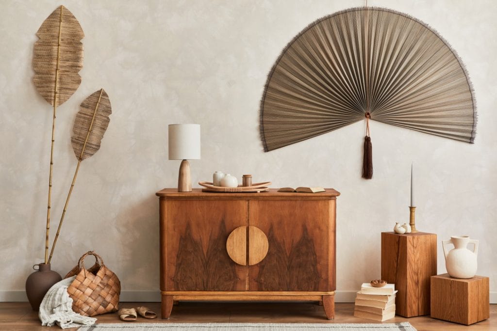 Image from the article Interior Design Trends 2024. The image features elements of Japandi-style interior decoration.